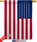 G128 American USA Flag Garden Flag, Rustic Holiday Seasonal Outdoor Flag 12" x 18